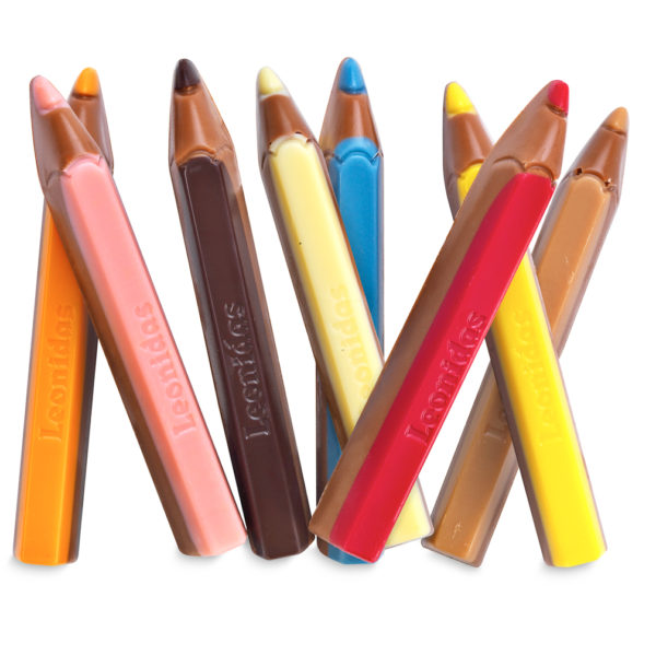 Leonidas Fun Milk Chocolate Crayons| Perfect Children's Gift