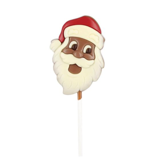 Milk chocolate father Christmas lolly