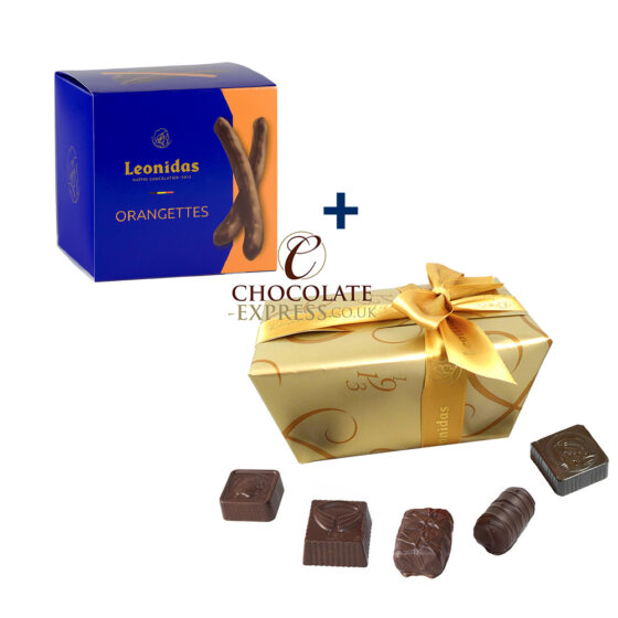 Orangettes - Dark Choc. Orange Peel & 22 Leonidas Dark Chocolates