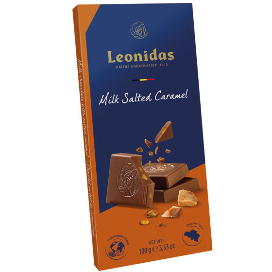 Milk Salted Caramel Chocolate Bar 100g