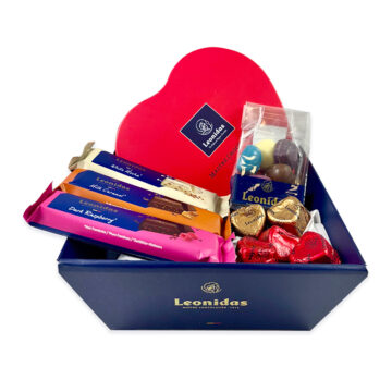 Heart Gift Hamper, Choose Your Own Chocolates & 3 Bars