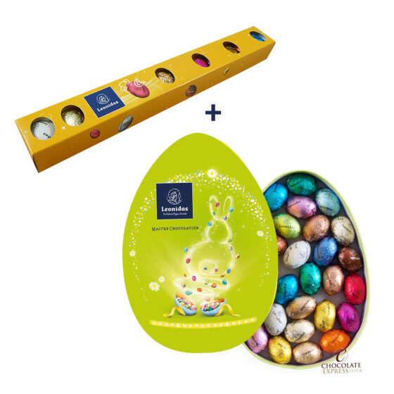 30 Assorted Mini Eggs Gift Box & 12 Leonidas Mini Egg Tube